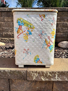 White Multicolor Storage Hamper peppermint kids vintage pep -r- mint kids